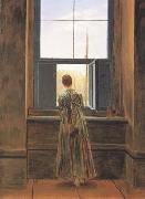 Caspar David Friedrich Woman at the Window (mk10) oil